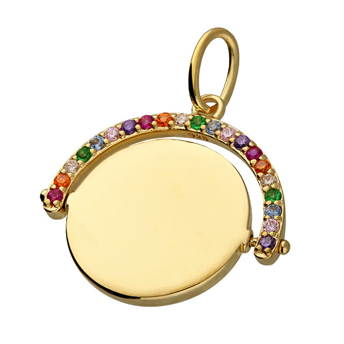 Rainbow Spinner Necklace