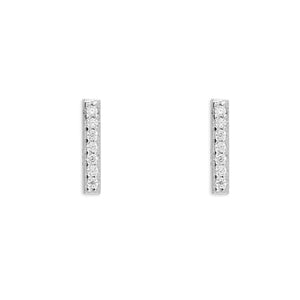 Mini Initials CZ Stud Earrings