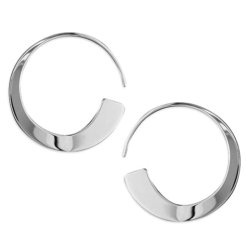 Tapered Sterling Silver Earrings