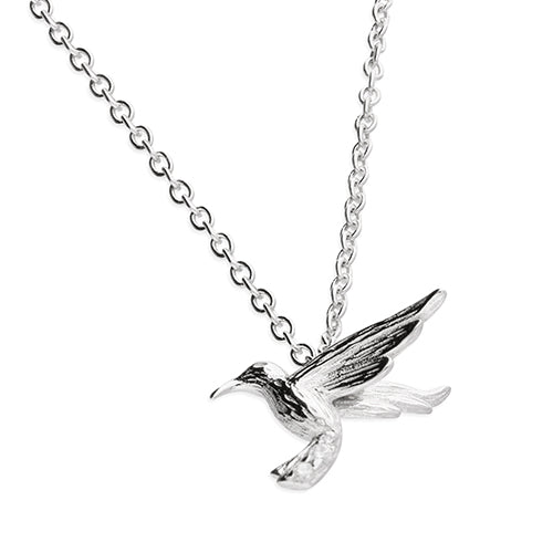 Silver hot sale hummingbird necklace