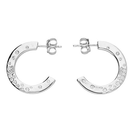 Moon dust Hoop Earrings