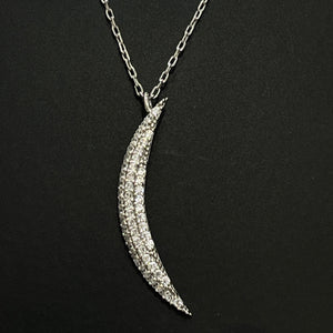 Moon Crescent 925 Silver Necklace