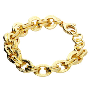 Chunky Double Chain Bracelet