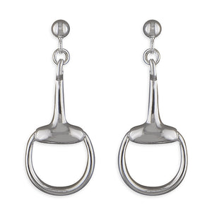 Sterling Silver Snaffle Earrings