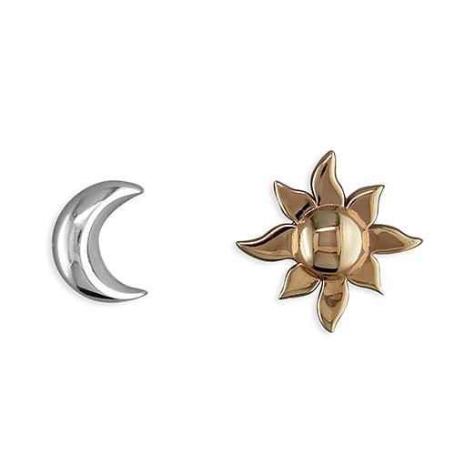 Moon & Sun Stud Earrings