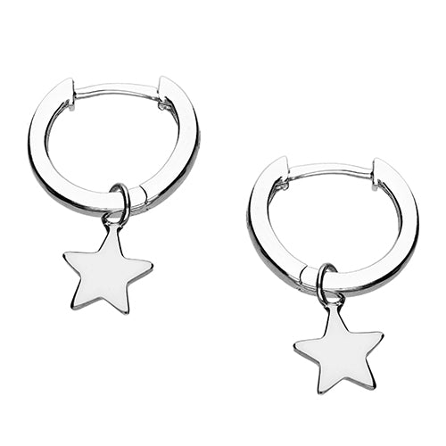 Star Huggie Hoop Earrings